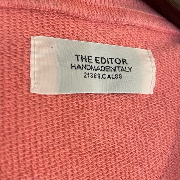 The Editor Italy Crew Neck - Medium- Side Zipper - Pockets - Distressed - Picture 7 of 8